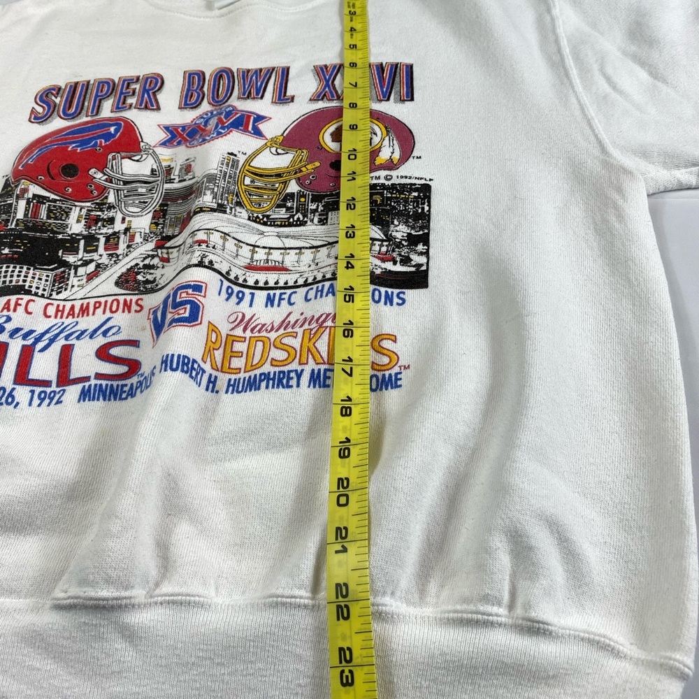 Tultex White Super Bowl XXVI Sweatshirt - Picture 3 of 7